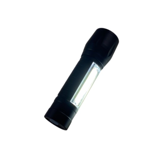 Επαναφορτιζόμενος φακός με θήκη και καλώδιο USB - 1τμχ.