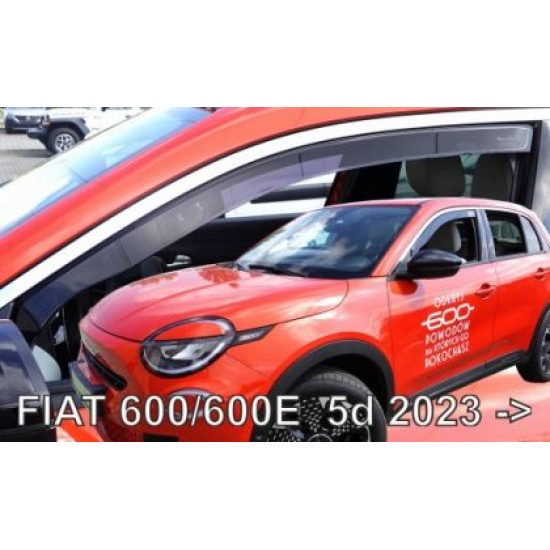 Ανεμοθραύστες Fiat 600 / 600E (2023+) - 2τμχ. εμπρός, Heko