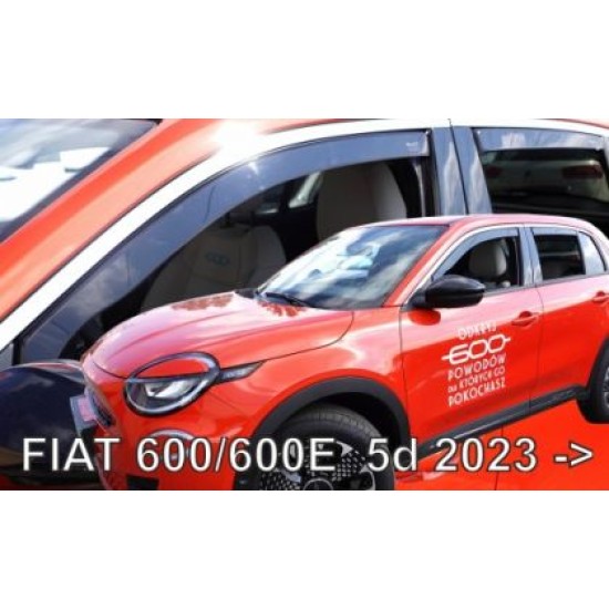 Ανεμοθραύστες Fiat 600 / 600E (2023+) - 4τμχ. εμπρός και πίσω, Heko