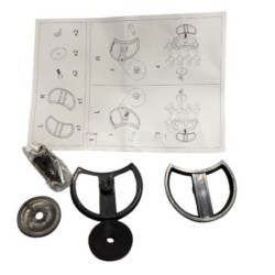 Μάσκα Audi A3 (2003-2008) με βάση για σήμα - RS-Look μαύρη