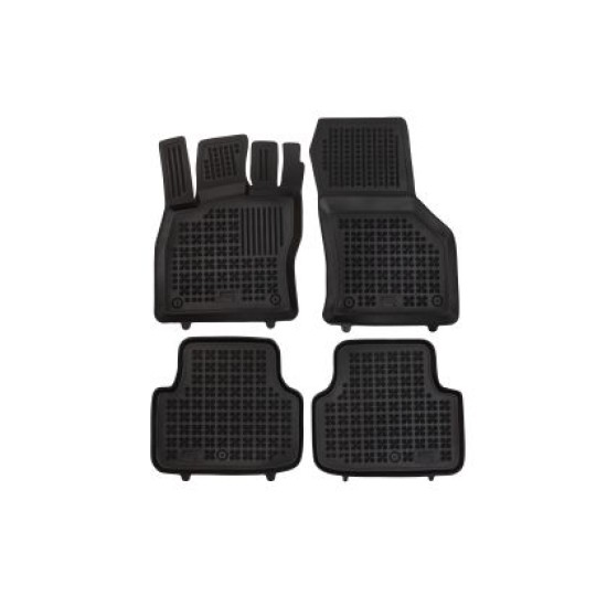 Λαστιχένια πατάκια Rezaw Plast για Skoda Octavia (2024+) liftback, petrol, diesel, facelift τύπου σκαφάκι - 4τμχ.