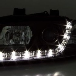 Φανάρια εμπρός led για Audi A4 (2001-2004) - μαύρο , με λάμπες (Η1) - σετ 2τμχ. Φανάρια εμπρός led για Audi A4 (2001-2004) - μαύρο , με λάμπες (Η1) - σετ 2τμχ.