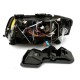Φανάρια εμπρός angel eyes για Audi A6 (1997-2001) / Allroad 1999-2005 - μαύρα , με λάμπες (Η7) - σετ 2τμχ.