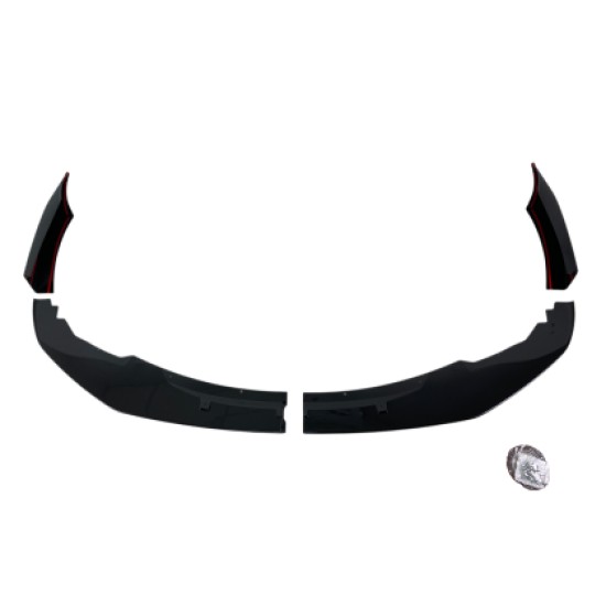 Spoiler εμπρός προφυλακτήρα για BMW F20 (2011-2014) M Performance Style - μαύρο γυαλιστερό