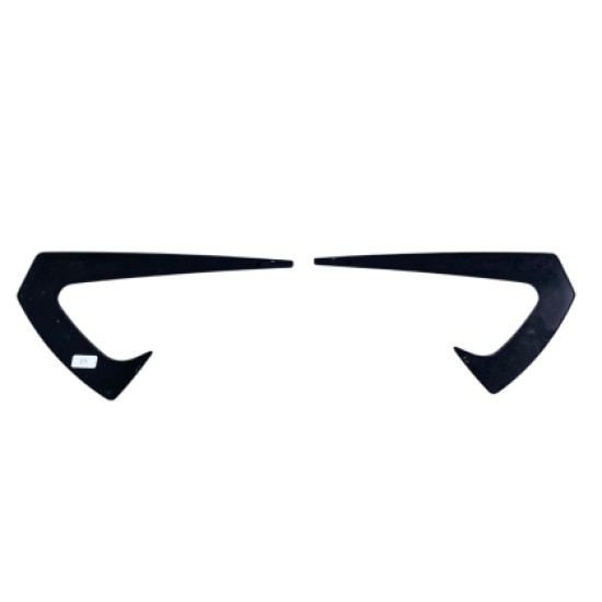 Πρόσθετα φτερού γύρω από τα φλας για Tesla Model Y - μαύρα γυαλιστερά