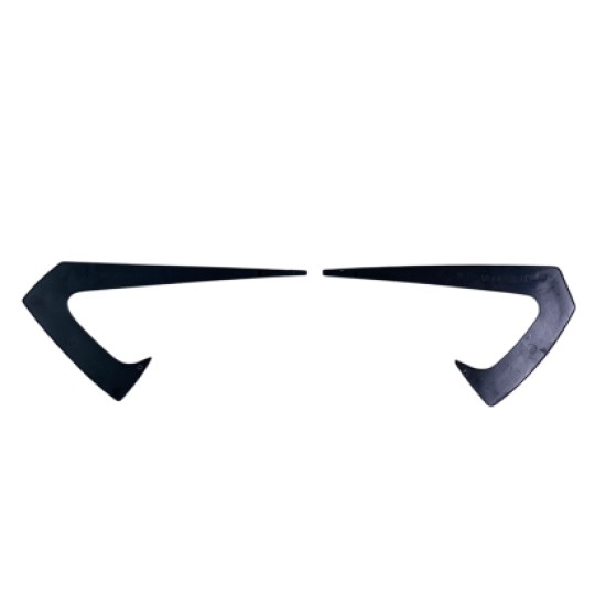 Πρόσθετα φτερού γύρω από τα φλας για Tesla Model 3 (2017-2022) Aero Style - μαύρα γυαλιστερά