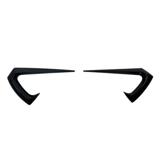 Πρόσθετα φτερού γύρω από τα φλας για Tesla Model 3 (2017-2022) Aero Style - μαύρα γυαλιστερά