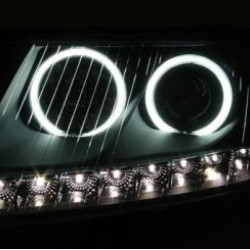 Φανάρια εμπρός angel eyes για Audi A6 led (2004-2008) - chrome , με λάμπες (Η1) - σετ 2τμχ. Φανάρια εμπρός angel eyes για Audi A6 led (2004-2008) - chrome , με λάμπες (Η1) - σετ 2τμχ.