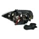 Φανάρια εμπρός angel eyes για BMW E87 / E81 / E82 (2004-2011) - μαύρα , χωρίς λάμπες (Η7) - σετ 2τμχ.