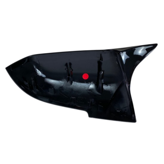 Καπάκια για καθρέφτη για BMW F20 / F22 / F23 / F30 / F31 / F34 / F32 / F36 / E84 / F87 - μαύρα γυαλιστερά