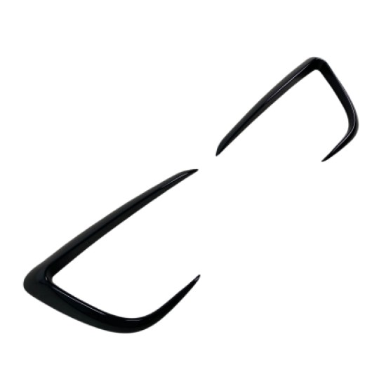 Πρόσθετα εμπρός προφυλακτήρα γύρω από τα προβολάκια για Tesla Model Y - μαύρα γυαλιστερά