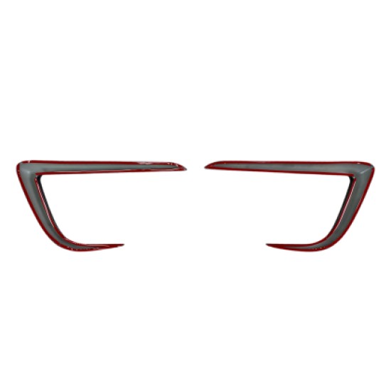 Πρόσθετα εμπρός προφυλακτήρα γύρω από τα προβολάκια για Tesla Model Y - μαύρα γυαλιστερά