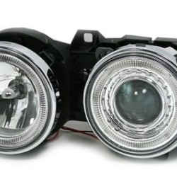 Φανάρια εμπρός για BMW E30 (1987-1990) - chrome , χωρίς λάμπες (Η7) - σετ 2τμχ.