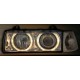 Φανάρια εμπρός angel eyes για BMW E36 (1991-2000) 4d sedan - chrome , χωρίς λάμπες (Η7) - σετ 2τμχ.