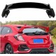 Αεροτομή οροφής για Honda Civic (2016-2021) hatchback TR Style - μαύρη γυαλιστερή