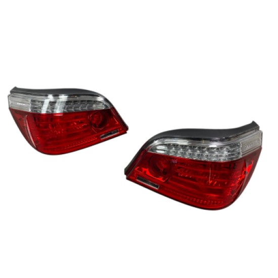 Πίσω φανάρια led για E60 (2003-2007) facelift look κόκκινα  - σετ 2τμχ.