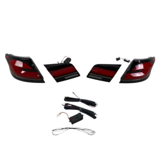 Πίσω φανάρια led για F10 sedan (2010-2013) G30 design φιμέ - σετ 2τμχ.