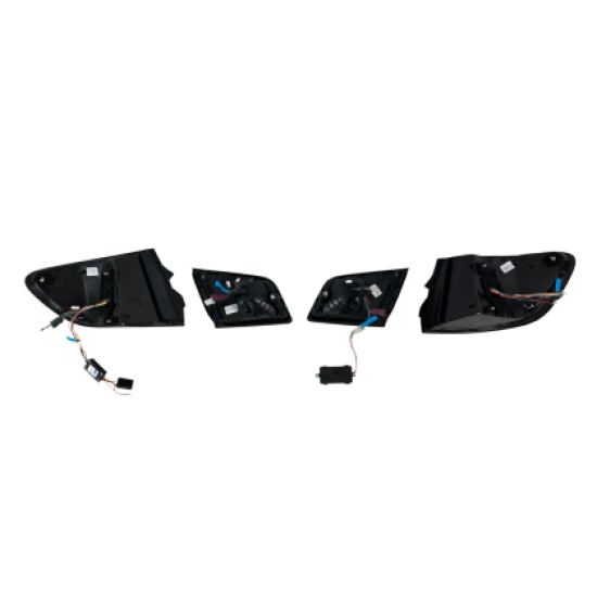 Πίσω φανάρια led για F10 sedan (2010-2013) G30 design φιμέ - σετ 2τμχ.