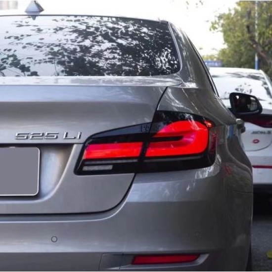 Πίσω φανάρια led για F10 sedan (2010-2013) G30 design φιμέ - σετ 2τμχ.