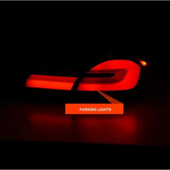 Πίσω φανάρια led για F10 sedan (2010-2013) G30 design φιμέ - σετ 2τμχ.