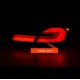 Πίσω φανάρια led για F10 sedan (2010-2013) G30 design φιμέ - σετ 2τμχ.
