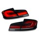Πίσω φανάρια led για F10 sedan (2010-2013) G30 design φιμέ - σετ 2τμχ.