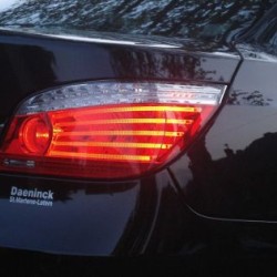 Πίσω φανάρια led για E60 (2003-2007) facelift look κόκκινα  - σετ 2τμχ.