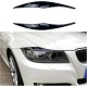 Φρυδάκια φαναριών για BMW E90 (2005-2012) - μαύρα γυαλιστερά Φρυδάκια φαναριών για BMW E90 (2005-2012) - μαύρα γυαλιστερά