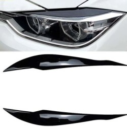 Φρυδάκια φαναριών για BMW F30 (2011-2018) - μαύρα γυαλιστερά
