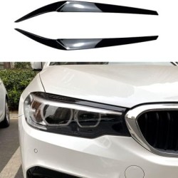 Φρυδάκια φαναριών για BMW G30 (2018-2020) - μαύρα γυαλιστερά