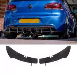 Diffuser πίσω προφυλακτήρα για Volkswagen Golf 6 R20 - μαύρο γυαλιστερό