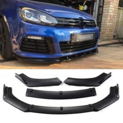 Spoiler εμπρός προφυλακτήρα για Volkswagen Golf 6 R20 - μαύρο γυαλιστερό