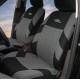 Καλύμματα καθισμάτων αυτοκινήτου - σχέδιο 16007 - γκρί / μαύρο χρώμα - σετ 9 τεμαχίων