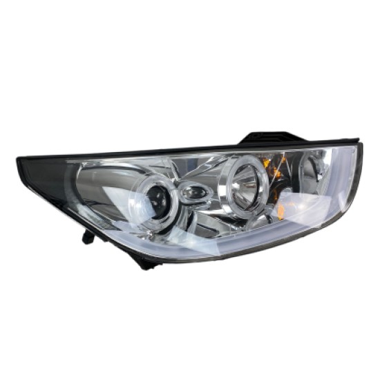 Φανάρια εμπρός Hyundai Tucson IX35 (2010+) angel eyes - chrome , με λάμπες (Η1) - σετ 2τμχ. Φανάρια εμπρός Hyundai Tucson IX35 (2010+) angel eyes - chrome , με λάμπες (Η1) - σετ 2τμχ.