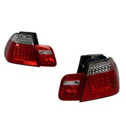 Πίσω φανάρια led για BMW E46 sedan (1998-2001) - chrome - σετ 2τμχ.