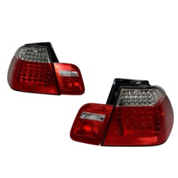 Πίσω φανάρια led για BMW E46 sedan (2001-2005) - chrome - σετ 2τμχ.