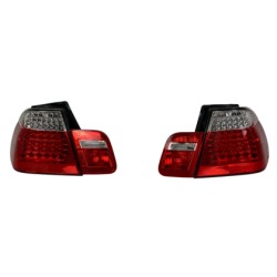 Πίσω φανάρια led για BMW E46 sedan (2001-2005) - chrome - σετ 2τμχ.