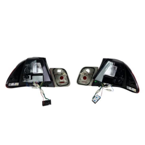 Πίσω φανάρια led για BMW E46 sedan (2001-2005) - chrome - σετ 2τμχ.