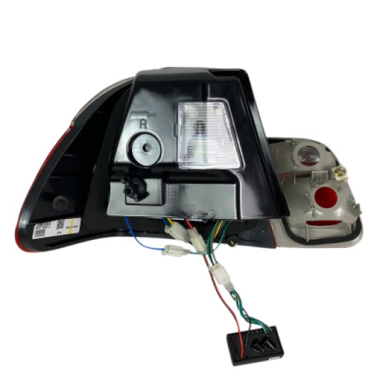 Πίσω φανάρια led για BMW E46 sedan (2001-2005) - chrome - σετ 2τμχ.