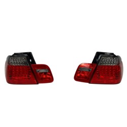 Πίσω φανάρια led για BMW E46 sedan (1998-2001) - φιμέ φλάς - σετ 2τμχ.