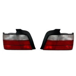 Πίσω φανάρια για BMW E36 (1991-1999)  4d sedan - χρωμίου - σετ 2τμχ.