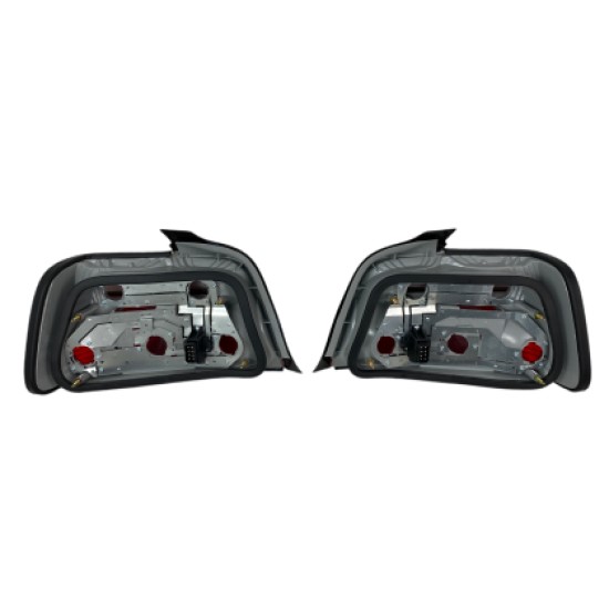 Πίσω φανάρια για BMW E36 (1991-1999)  4d sedan - χρωμίου - σετ 2τμχ.