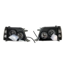 Φανάρια εμπρός Toyota Land Cruiser FJ90 (1996-2003) angel eyes - μαύρα , με λάμπες (Η1) - σετ 2τμχ. Φανάρια εμπρός Toyota Land Cruiser FJ90 (1996-2003) angel eyes - μαύρα , με λάμπες (Η1) - σετ 2τμχ.