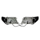 Φανάρια εμπρός Toyota Land Cruiser FJ90 (1996-2003) angel eyes - μαύρα , με λάμπες (Η1) - σετ 2τμχ.