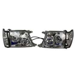 Φανάρια εμπρός Toyota Land Cruiser FJ90 (1996-2003) angel eyes - chrome , με λάμπες (Η1) - σετ 2τμχ. Φανάρια εμπρός Toyota Land Cruiser FJ90 (1996-2003) angel eyes - chrome , με λάμπες (Η1) - σετ 2τμχ.