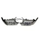 Φανάρια εμπρός Toyota Land Cruiser FJ90 (1996-2003) angel eyes - chrome , με λάμπες (Η1) - σετ 2τμχ.