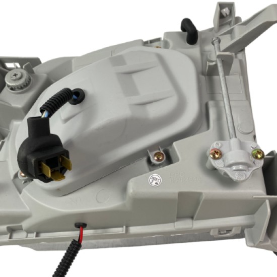 Φανάρια εμπρός Toyota Land Cruiser FJ90 (1996-2003) angel eyes - chrome , με λάμπες (Η1) - σετ 2τμχ.