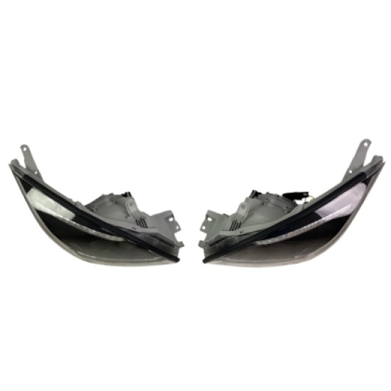 Φανάρια εμπρός Led Toyota Land Cruiser 120 (2003-2009) led - μαύρα , με λάμπες (Η7) - σετ 2τμχ.