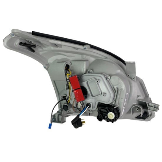 Φανάρια εμπρός Led Toyota Land Cruiser 120 (2003-2009) led - μαύρα , με λάμπες (Η7) - σετ 2τμχ.