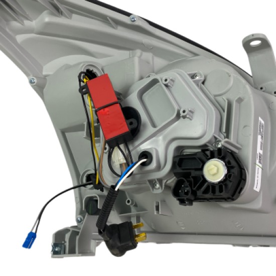 Φανάρια εμπρός Led Toyota Land Cruiser 120 (2003-2009) led - μαύρα , με λάμπες (Η7) - σετ 2τμχ.